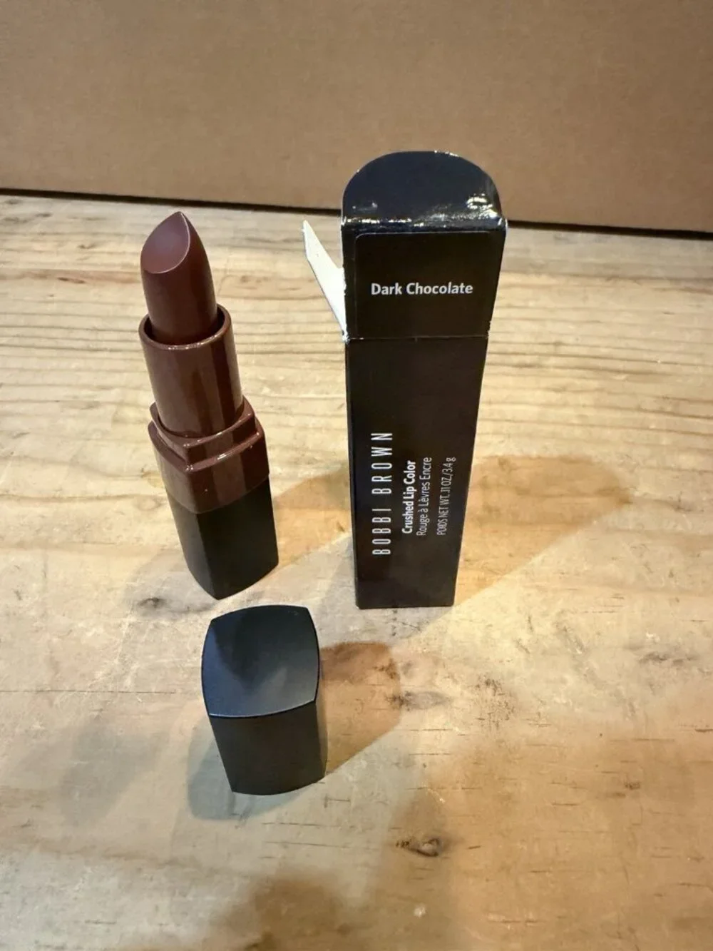 Bobbi Brown Crushed Lip Color - DARK CHOCOLATE - Lipstick - NIB - Full Size